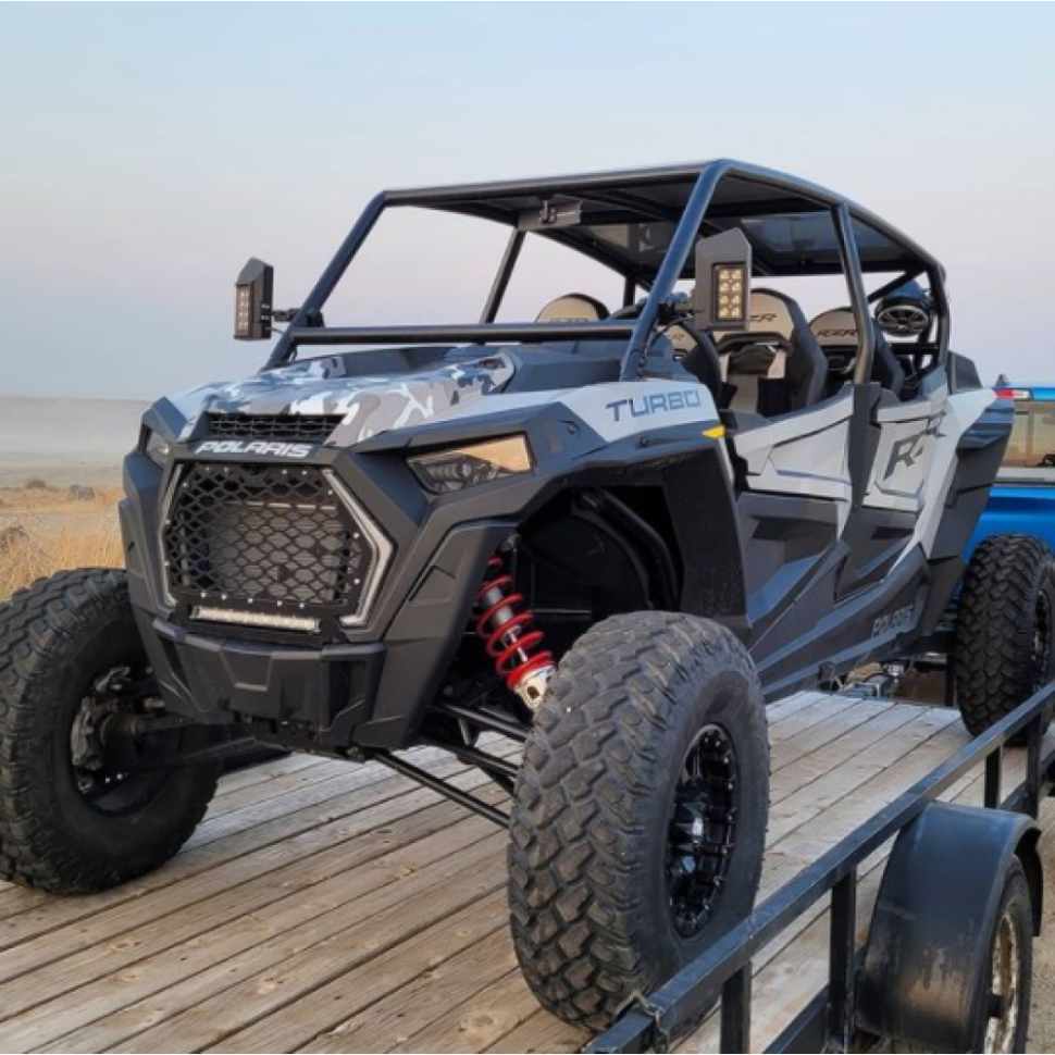 Зеркала премиальные с дополнительным светом и поворотниками для RZR, BRP Commander, X3, Kawasaki, Yamaha Rhino Kemi Moto UTV-MIRROR-X3-48W X3-48W