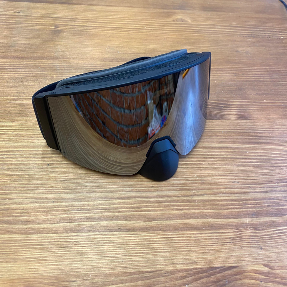 Снегоходные очки с подогревом HeatVue Dual Black Ops lens silver coating (зеркальная линза) HB-20A-grey-fullsilver