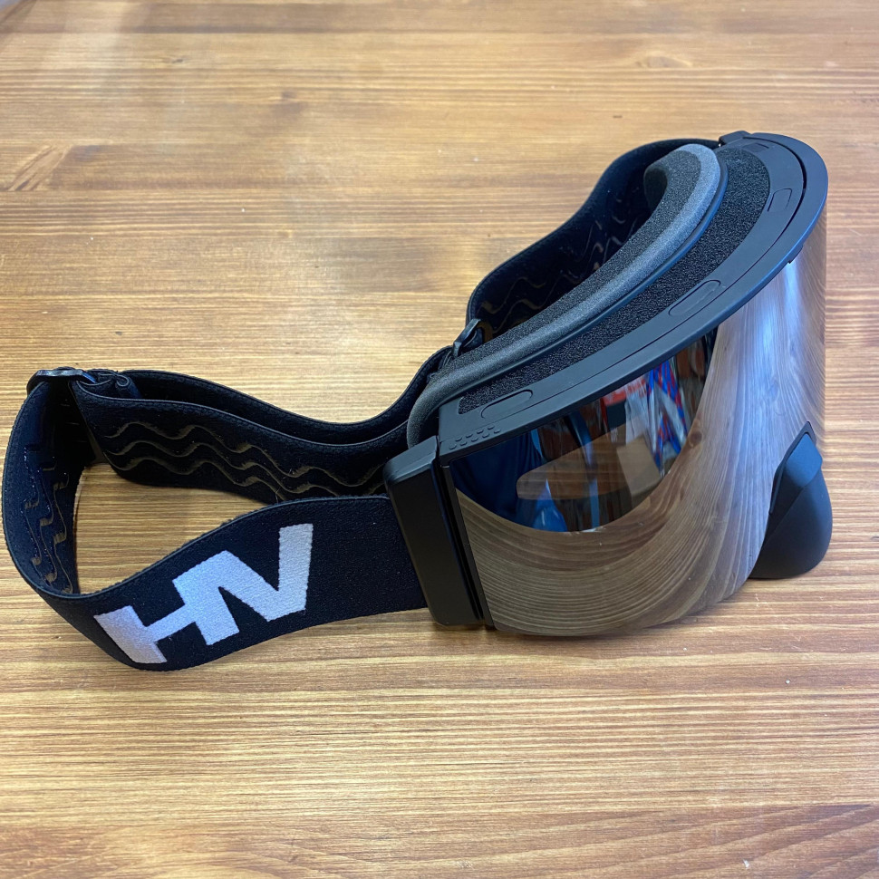 Снегоходные очки с подогревом HeatVue Dual Black Ops lens silver coating (зеркальная линза) HB-20A-grey-fullsilver