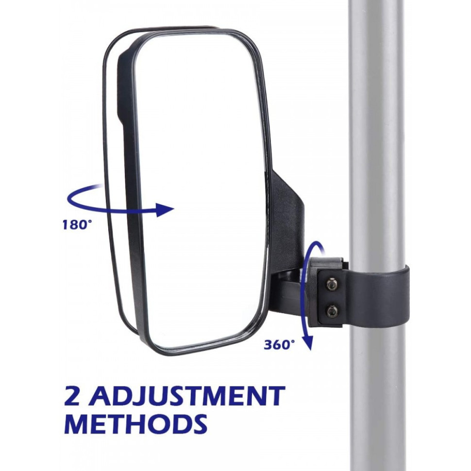 Комплект боковых зеркал заднего вида 1.75-2" 12*25см для UTV /SSV /SxS Can-Am /BRP /Yamaha /Polaris /Kawasaki /Honda /Stels Kemimoto FTVMI013 FTVMI013