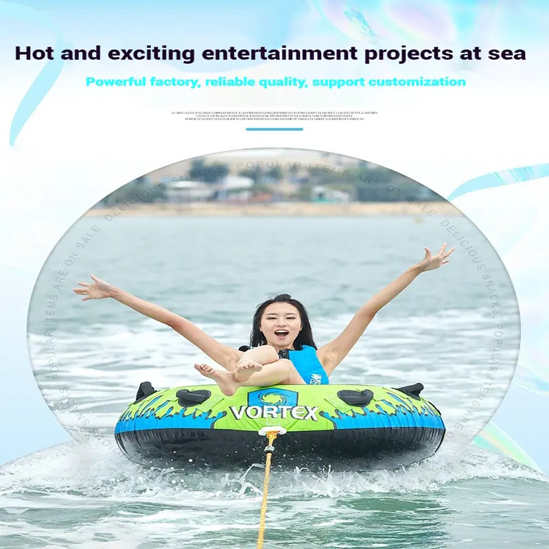 Ватрушка плюшка водный тюбинг одиночная ChargeSharks Vortex 122х40см CS-VORTEX1