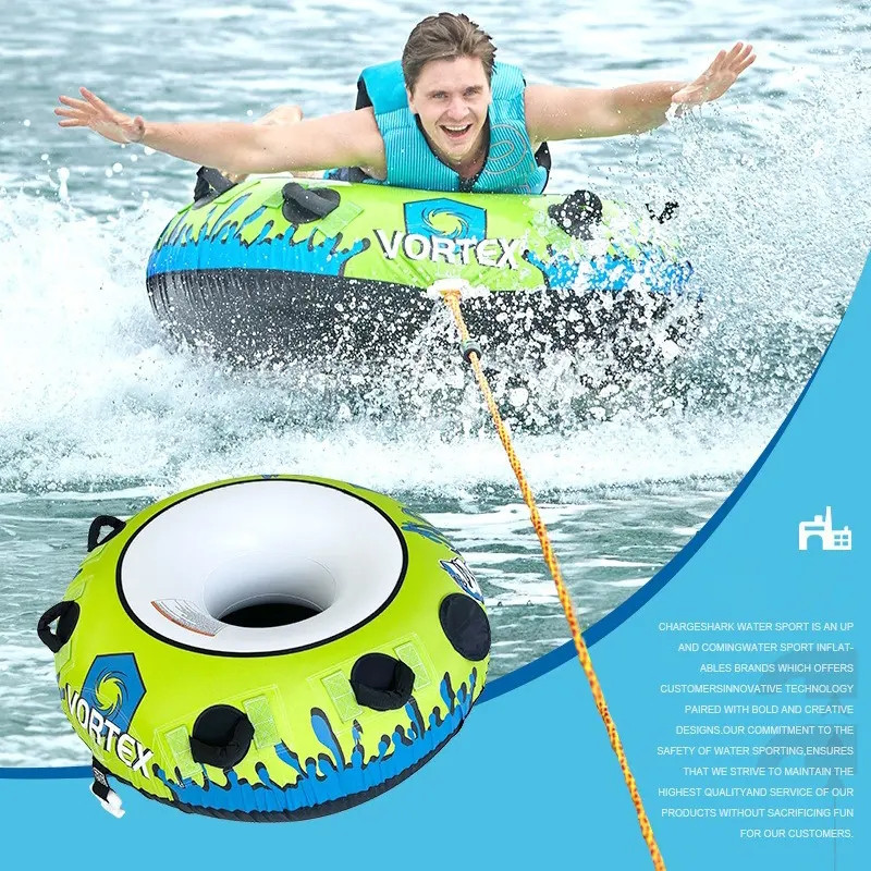 Ватрушка плюшка водный тюбинг одиночная ChargeSharks Vortex 122х40см CS-VORTEX1