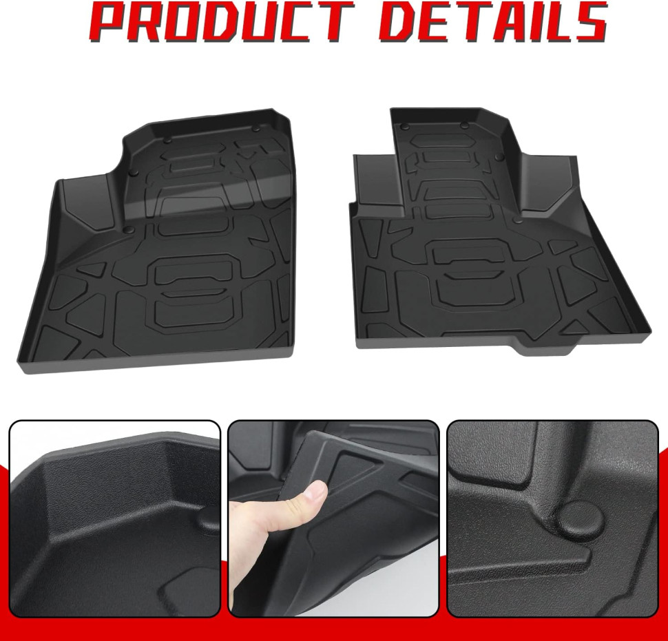 Комплект резиновых ковриков Polaris RZR PRO XP B0107-00501 B0107-00501