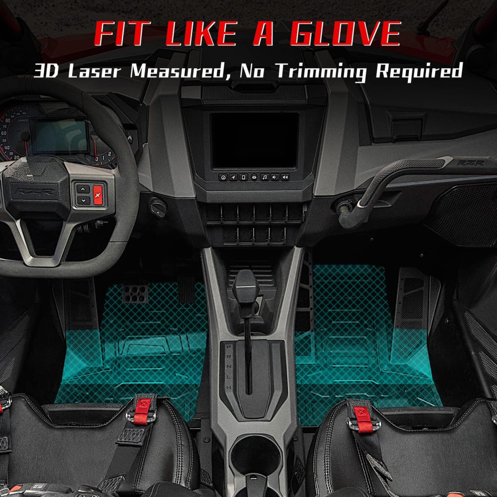 Комплект резиновых ковриков Polaris RZR PRO XP B0107-00501 B0107-00501