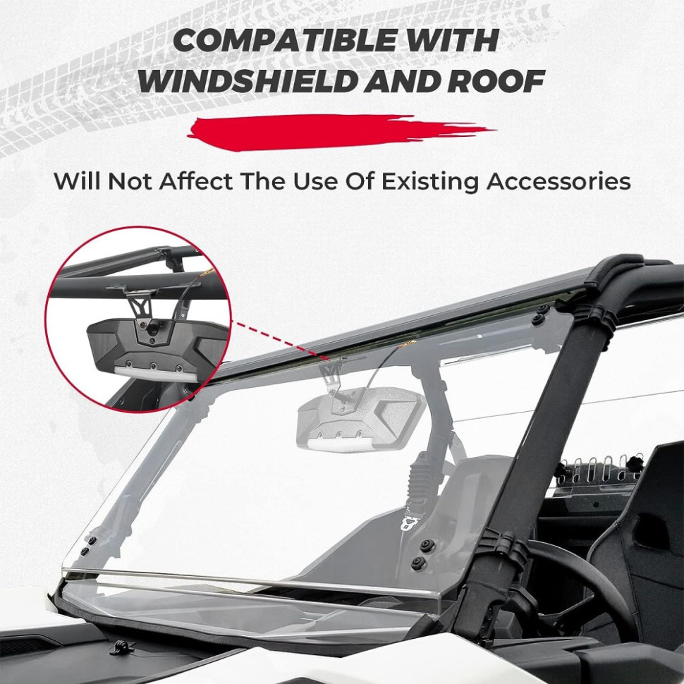 Центральное зеркало заднего вида с подсветкой салона Can-Am Maverick Trail /Sport /Commander 715003638 /715004924 /B0106-04503BK B0106-04503BK