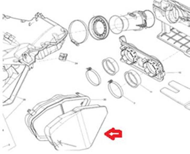 Фильтр впуска Ski Doo SM-07556 415129377