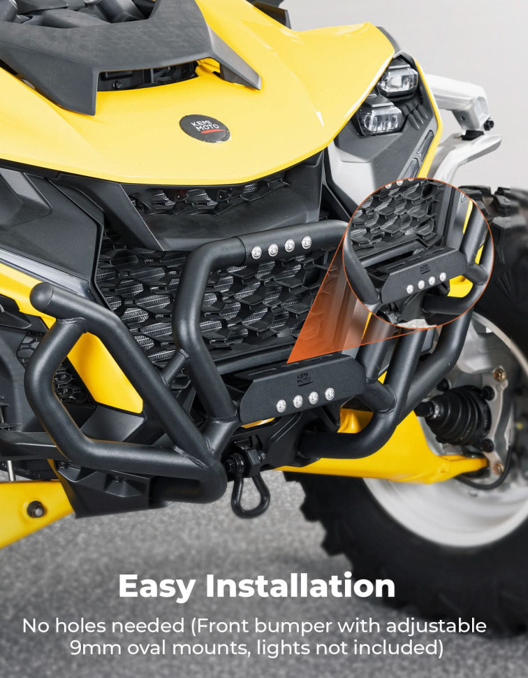 Передний спортивный бампер для квадроциклов Can-Am Maverick R / R MAX (2024-2026)  715007311 / 715007691 / 715010008 B0101-04609