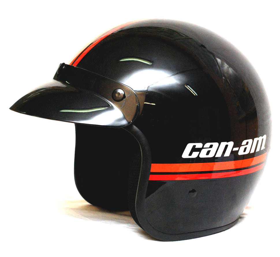 Шлем открытый ретро Can-Am ST-5 Open Face Vintage черный 4478620990 M