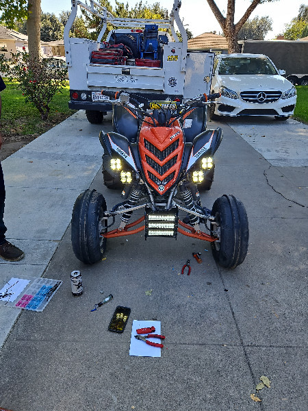 Светодиодные фары головного света Work Lights для квадроцикла Yamaha Raptor 700 / 700R 1PE-F1513-01-00, 1PE-F1514-01-00, 3131136601