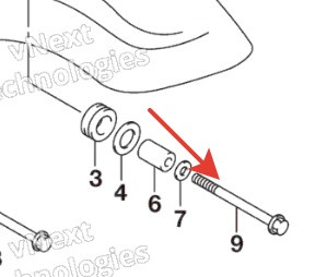 Болт стальной с шестигранной головкой 01550-0885A