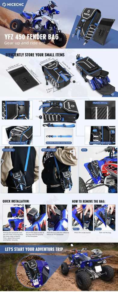 Сумка на крыло для квадроцикла Yamaha YFZ450R YFZ450X 82A11060