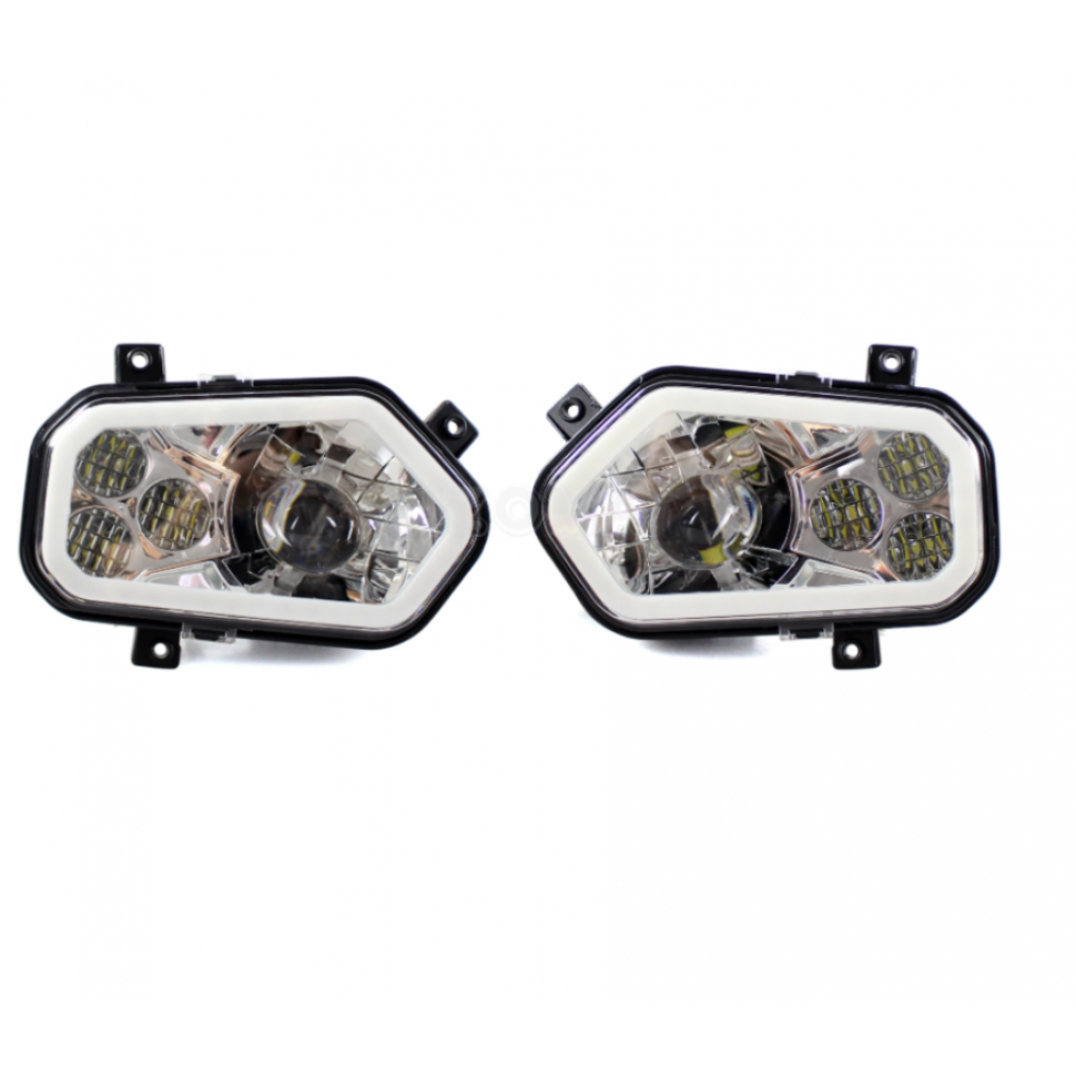 Комплект фар с ангельскими глазками Polaris Sportsman 1000/850/550 /RZR 900/800/570 /Scrambler 1000/8502411492, 2411142 + 2411143, 2411493 HL98
