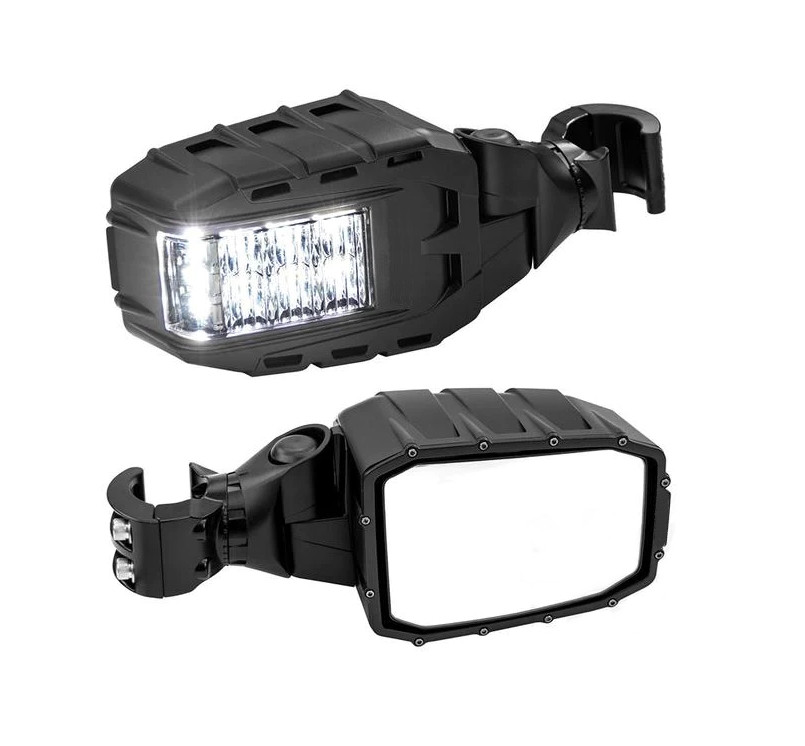 Зеркала заднего вида со встроенными фарами и поворотниками RiderLab RIGIO Reflect 64011