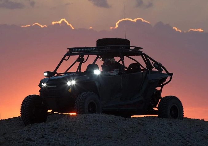 Зеркала заднего вида со встроенными фарами и поворотниками RiderLab RIGIO Reflect 64011