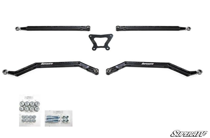 Комплект задних рычагов верхних и нижних усиленных boxed SuperATV для Polaris RZR XP Turbo S красные RA-P-RZRXPTS-HC-BX-03 1543999-293, 1543999-458, 1544153-293, 1544153-458