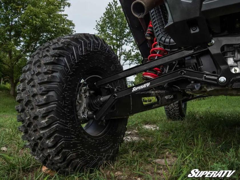 Комплект задних рычагов верхних и нижних усиленных boxed SuperATV для Polaris RZR XP Turbo S красные RA-P-RZRXPTS-HC-BX-03 1543999-293, 1543999-458, 1544153-293, 1544153-458