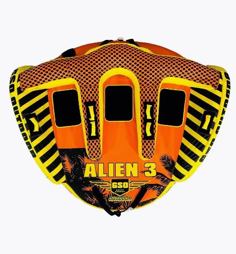 Ватрушка плюшка водный тюбинг тройная ChargeSharks Alien3 190x200x58см CS-Alien3