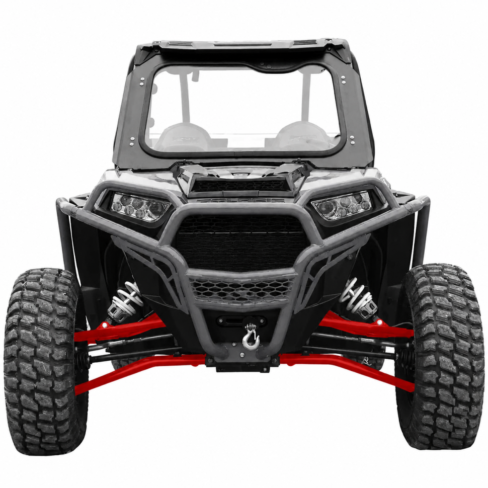Комплект передних изогнутых рычагов красный Gorilla Works для квадроцикла Polaris RZR XP 1000  AA-P-RZR1K-GW-RED 1020540-589 1020540-619 1018826-385 1018826-589 1018826-458 1020541-589 
