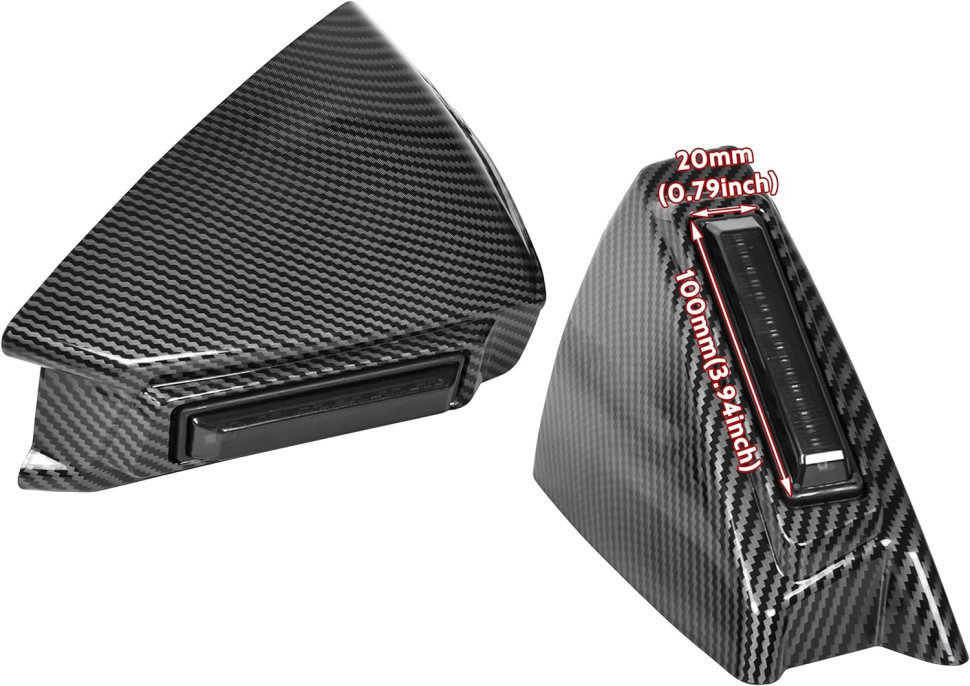 Защитные панели с сигналом поворотов на зеркала Polaris Slingshot 2636255 2635770  2635771 2636586  MTVPH0410-1