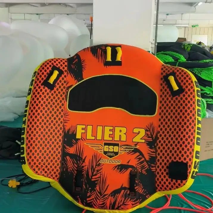 Ватрушка плюшка водный тюбинг двойная ChargeSharks Flier2 CS-FLIER2 150х180х48см