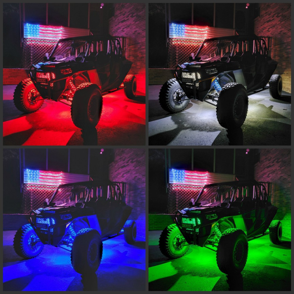 Светодиодная RGB подсветка днища NEW Style /кузова UTV /квадроцикла /внедорожника /катера Led Rock Light ZS-NCR2106 ZS-NCR2106