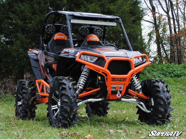 Передний бампер суперусиленный SuperAtv для Polaris RZR 1000 FBG-P-RZR1K-001-00 (04, 03, 07) Оранжевые