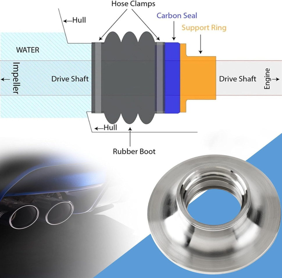 Ремкомплект вала водомета для гидроцикла Sea-Doo BRP 295501197 003-110-07K