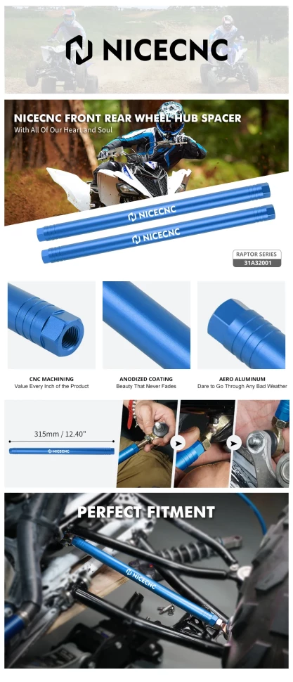 Тяги рулевые комплект NiceCNC Yamaha Raptor 700 / R 1S3-23831-20-00  1S3-23831-20-00 /1S3-23831-00-00 /1PD-23831-00-00 /52-1004-2