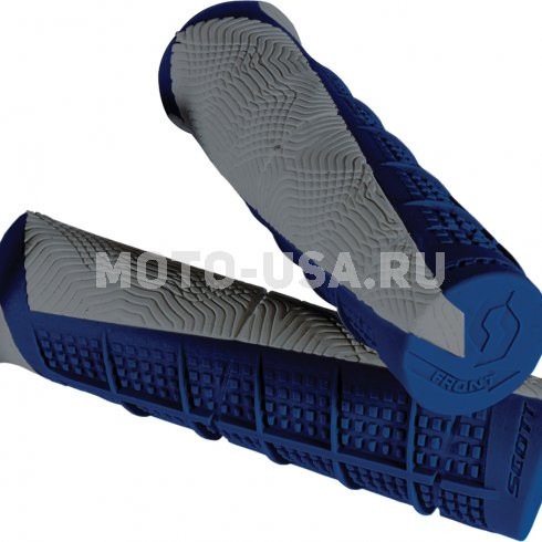 Грипы руля серые/синие ATV WPS 51-1229 51-1229