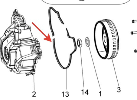 Прокладка крышки генератора POLARIS Sportsman 570/450 / Ranger 570 / RZR 570 / ACE 570/325, 5414599 5414599