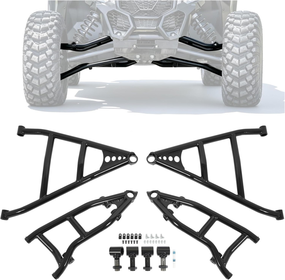 Комплект передних усиленных рычагов Gorilla Works для Can-Am Maverick X3 64" AA-CA-X3-64-002-HC-02 706202919; 706202920; 706004593; BK-HL-C-2