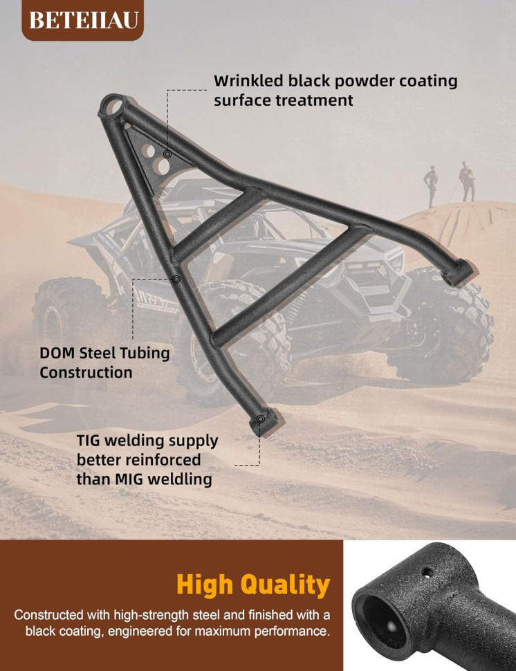 Комплект передних усиленных рычагов Gorilla Works для Can-Am Maverick X3 64" AA-CA-X3-64-002-HC-02 706202919; 706202920; 706004593; BK-HL-C-2