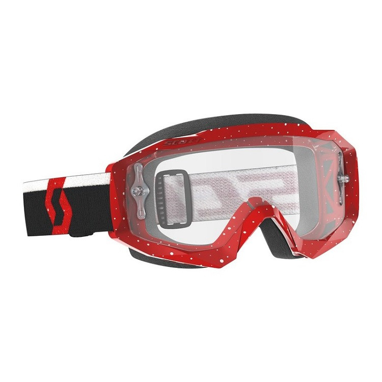 Очки для квадроцикла Scott Hustle X MX red/white прозрачная линза 268183-1005113