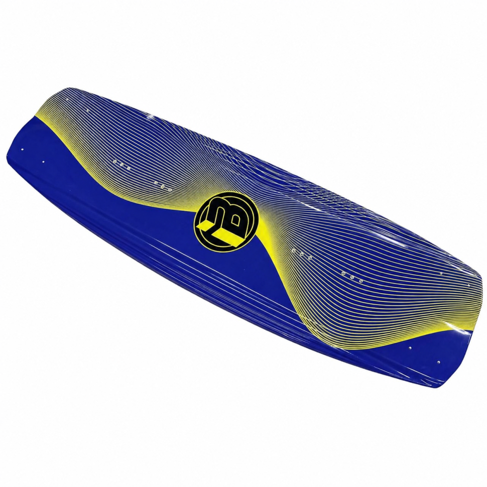 Вейкборд Iboard синий/желтый 144см + крепления с системой быстрой шнуровки 37-45 Iboard-blu-yel