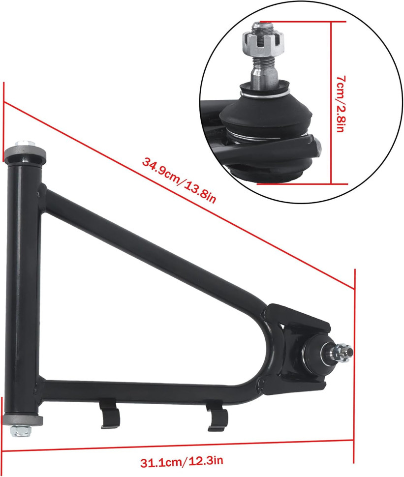 Рычаги передние (комплект 4 шт.) для квадроцикла Yamaha Banshee 350 1991-2006 3GG-23540-00N; 2GU-23570-00-35; 2GU-23580-00-35
