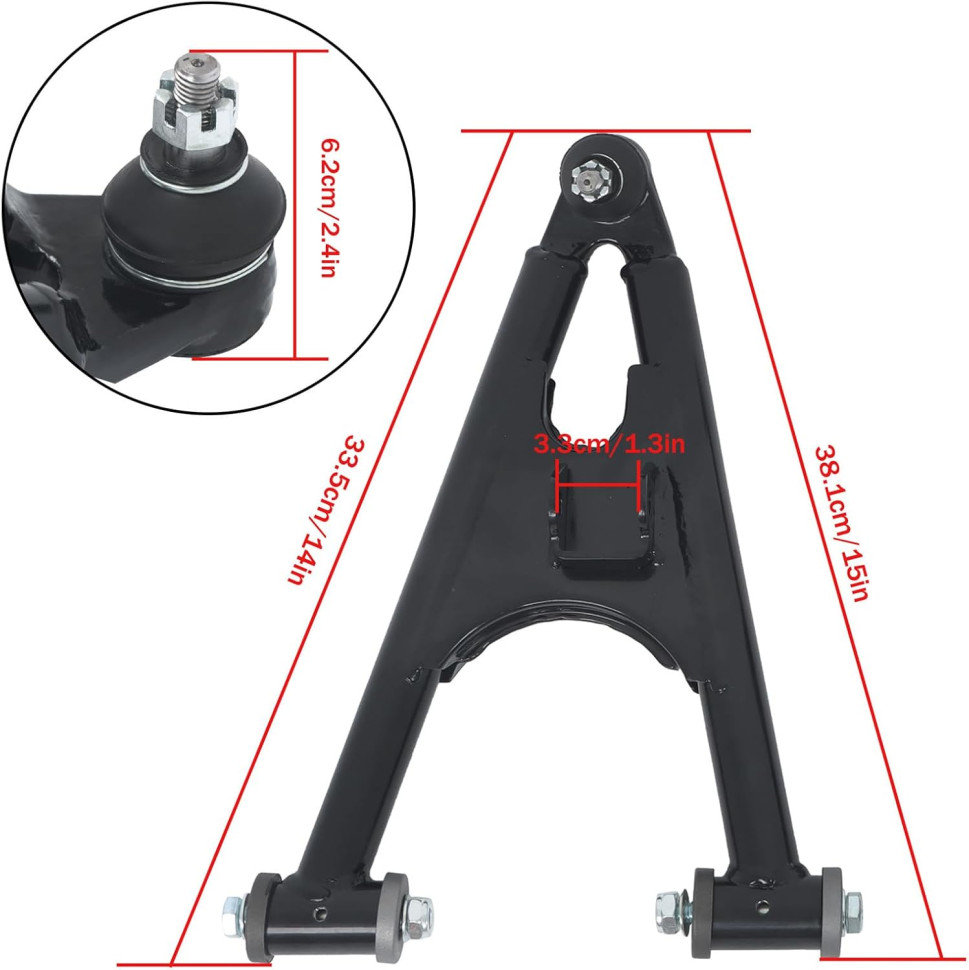 Рычаги передние (комплект 4 шт.) для квадроцикла Yamaha Banshee 350 1991-2006 3GG-23540-00N; 2GU-23570-00-35; 2GU-23580-00-35