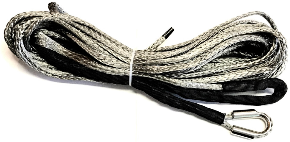 Трос синтетический лебедки 6мм х 15 м БЕЗ крюка 6X15DNg