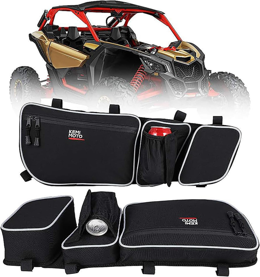 Сумки на передние верхние двери Can-Am Maverick X3 2017+ Kemimoto UTVBAG003 B0113-16001BK