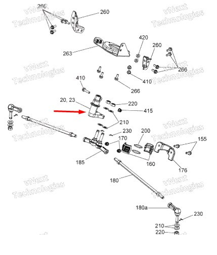 Сошка рулевая BRP XMR (2017+) 709401756