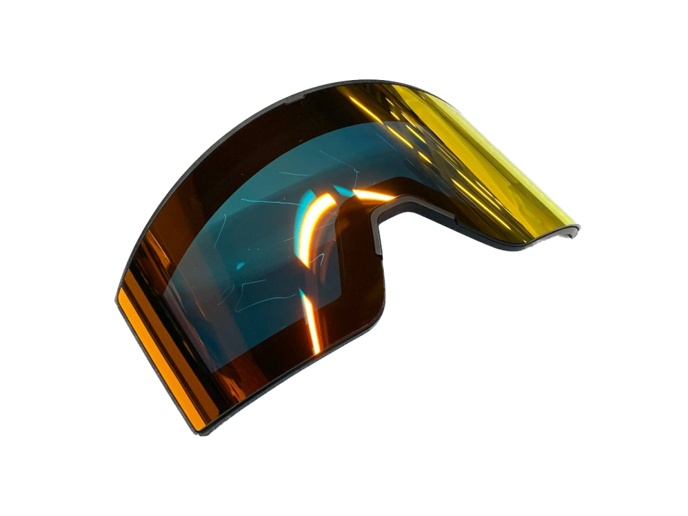 Линза для очков с подогревом HeatVue Dual Black Ops lens full red coating (зеркальная линза) 20A-grey-fullred