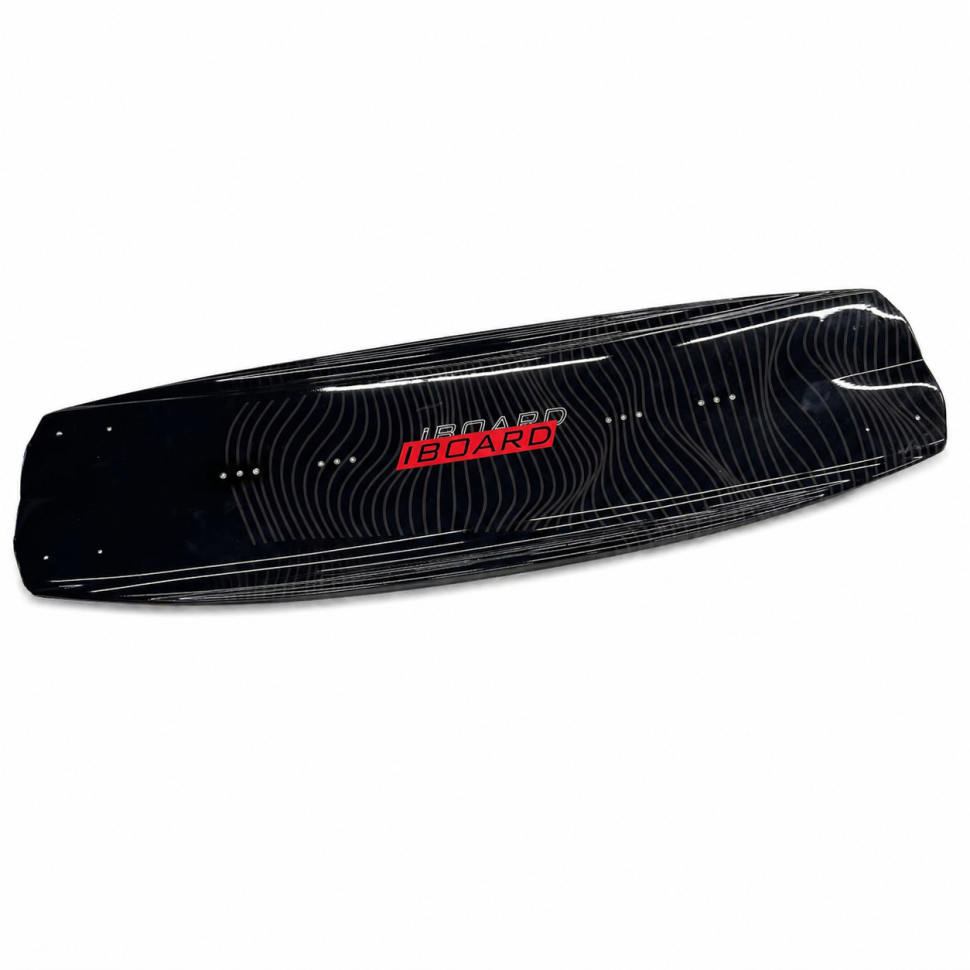 Вейкборд Iboard черный/красный 144см + крепления с системой быстрой шнуровки 37-45 Iboard-blk-r