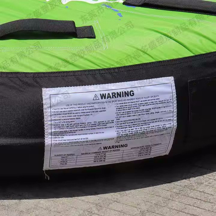 Ватрушка плюшка водный тюбинг двойная ChargeSharks Green Dance 160х155x65см CS-GD