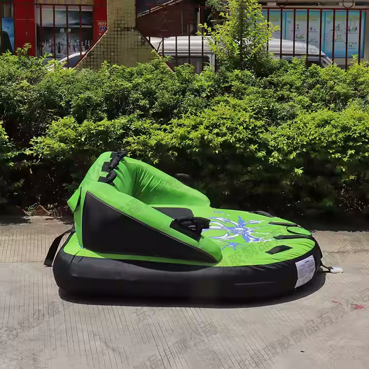 Ватрушка плюшка водный тюбинг двойная ChargeSharks Green Dance 160х155x65см CS-GD