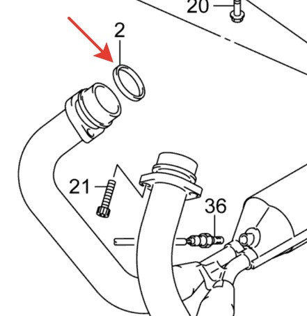 Прокладка глушителя 14181-46E20