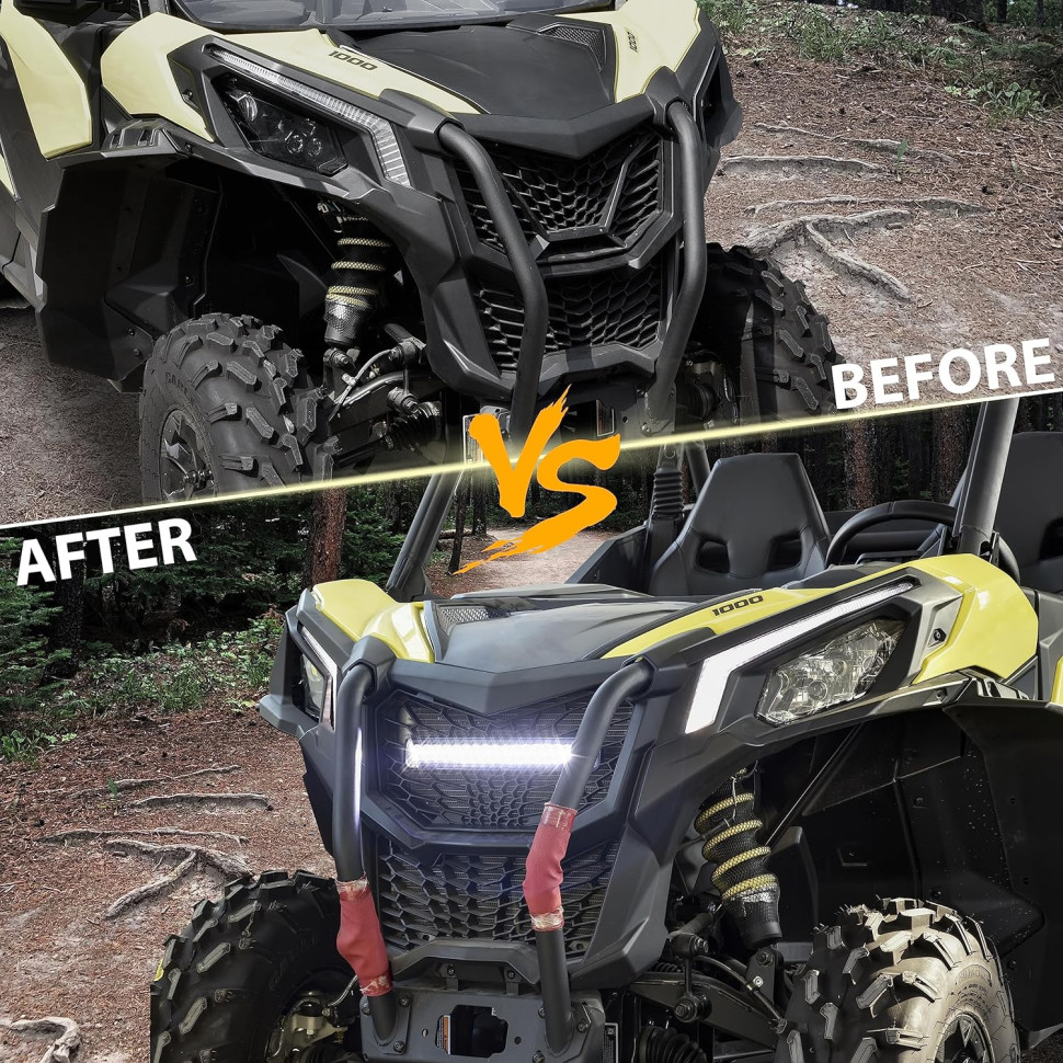 Решетка радиатора с фарой GorillaWorks для CanAm Trail 705011318 FG318L