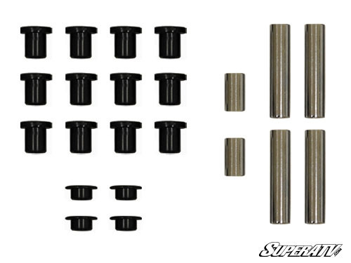Усиленные втулки рычагов с металлическими пальцами передние Super ATV для Polaris RZR 1000XP (AAB-P-RZR1K-D) Delrin