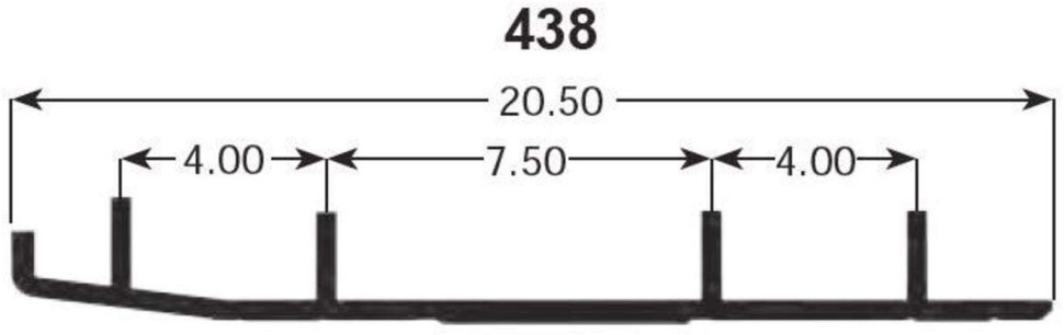 Конек лыжи BRP (комплект 2шт) 415063000 / 505069120 / 860501900 / M5347354 / A-04-0-4-438
