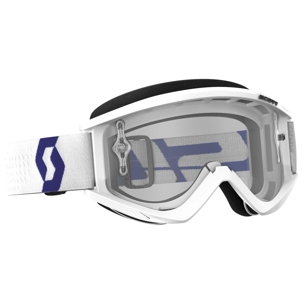Очки для квадроцикла Scott RecoilXi white/blue/red прозрачная линза 262596-1030113