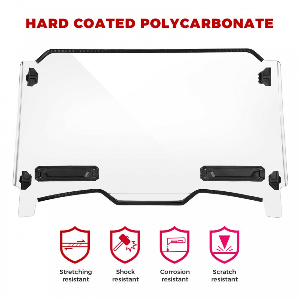 Лобовое стекло быстросъемное Polaris RZR XP Turbo /RZR 1000/900 2019+ 2884911 B0110-03304CL