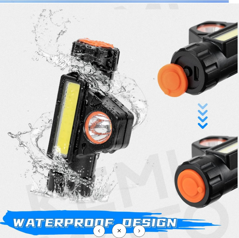 Ручка в кабину универсальная с фонариком Kemimoto B0801-03101RD